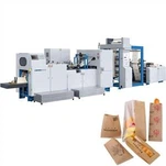 Peiriant gwneud bag papur gwaelod miniog awtomatig